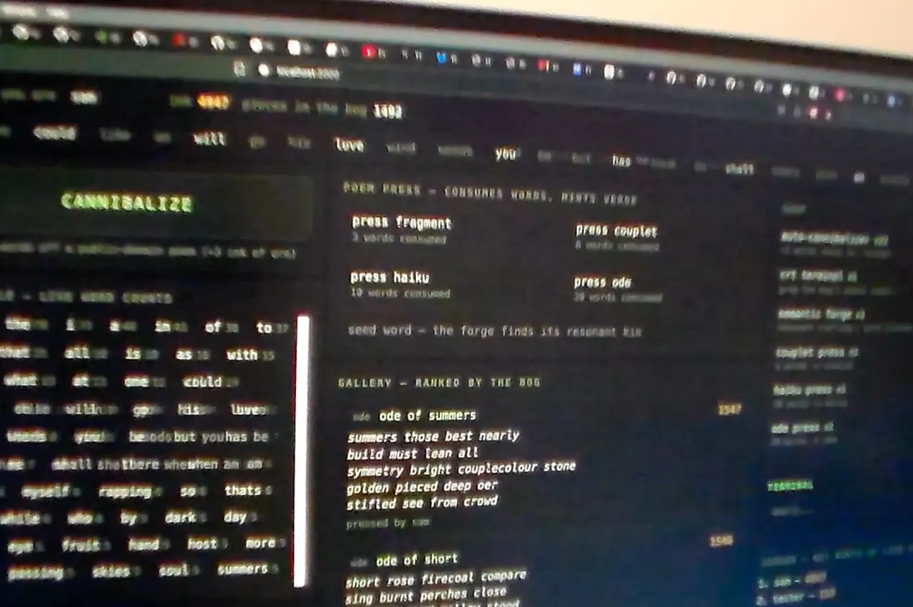 A participant’s code and project controls on screen.