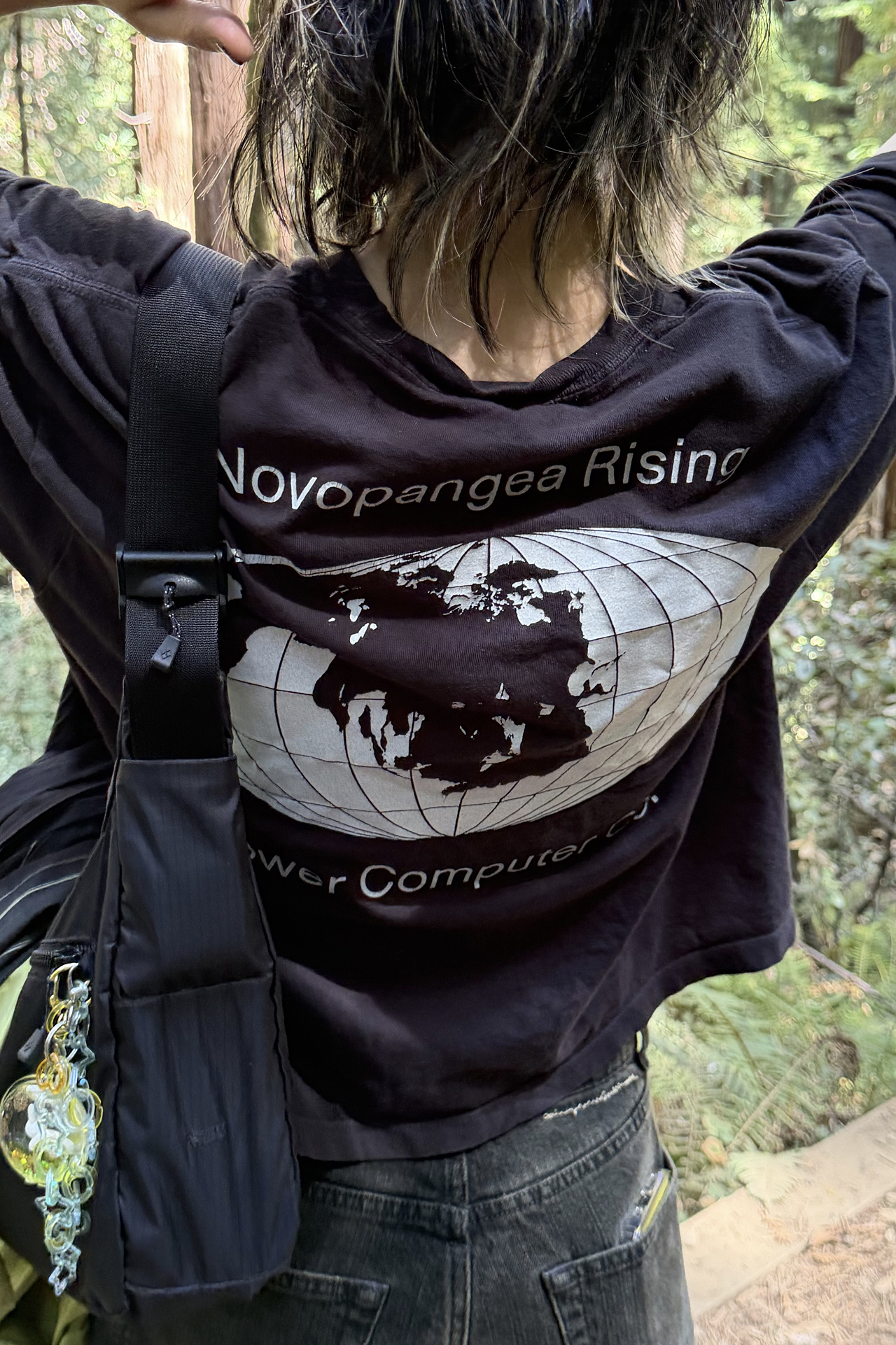 Lucy shows off her rare, very limited edition, 1 of 1 Flower Computer Co. tee